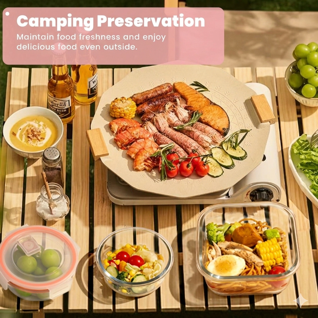 8 Pack Borosilicate Glass Food Storage Containers Set with Airtight Lids & Free Wheat Straw Utensils – Stackable BPA-Free Meal Prep Containers, Oven Microwave Freezer Dishwasher Safe (Rectangular & Square)