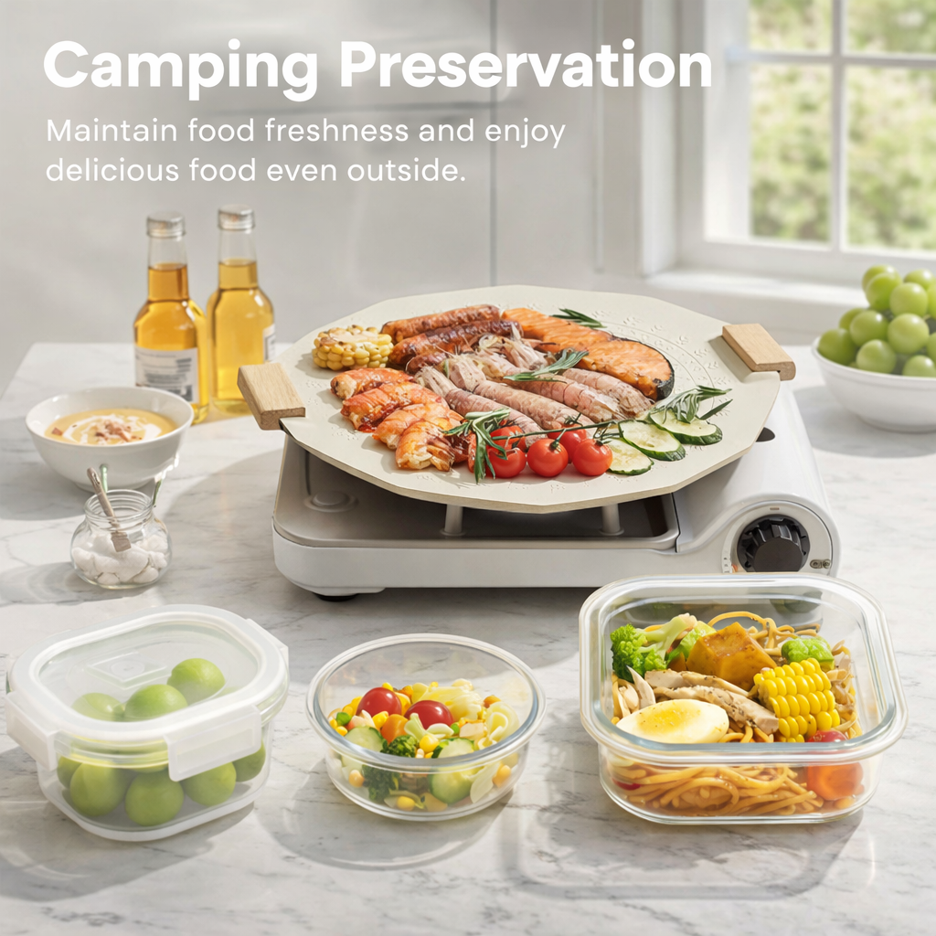 AISOON 24-Piece Borosilicate Glass Food Storage Containers Set