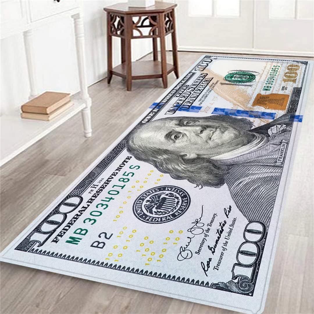 AISOON®️ $100 Bill Design Non-Slip Runner Rug