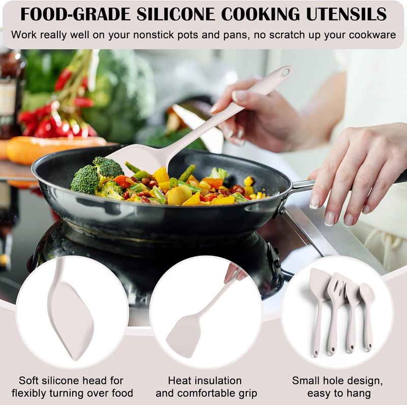 AISOON 22-Piece Silicone Kitchen Utensil Set