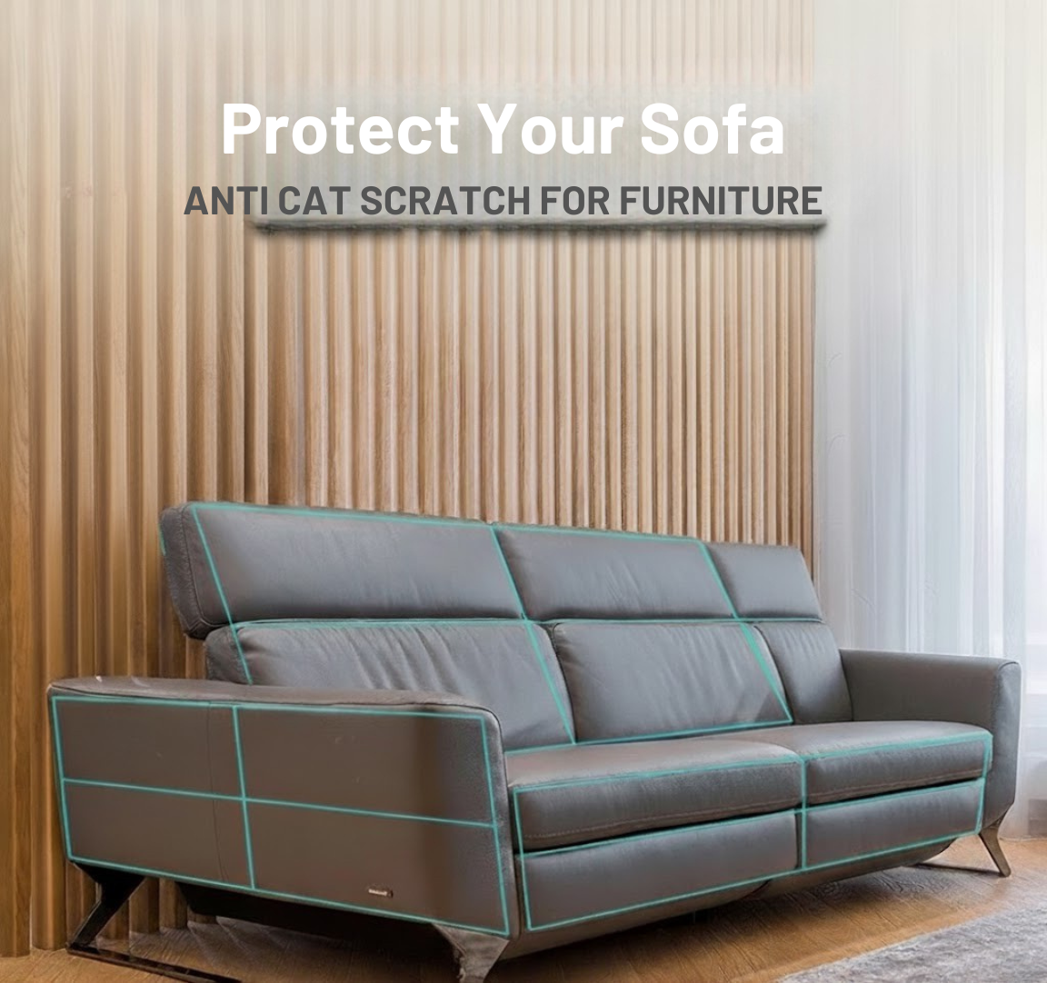 Aisoon Clear Self-Adhesive Cat Scratch Furniture Protectors AISOON STORE