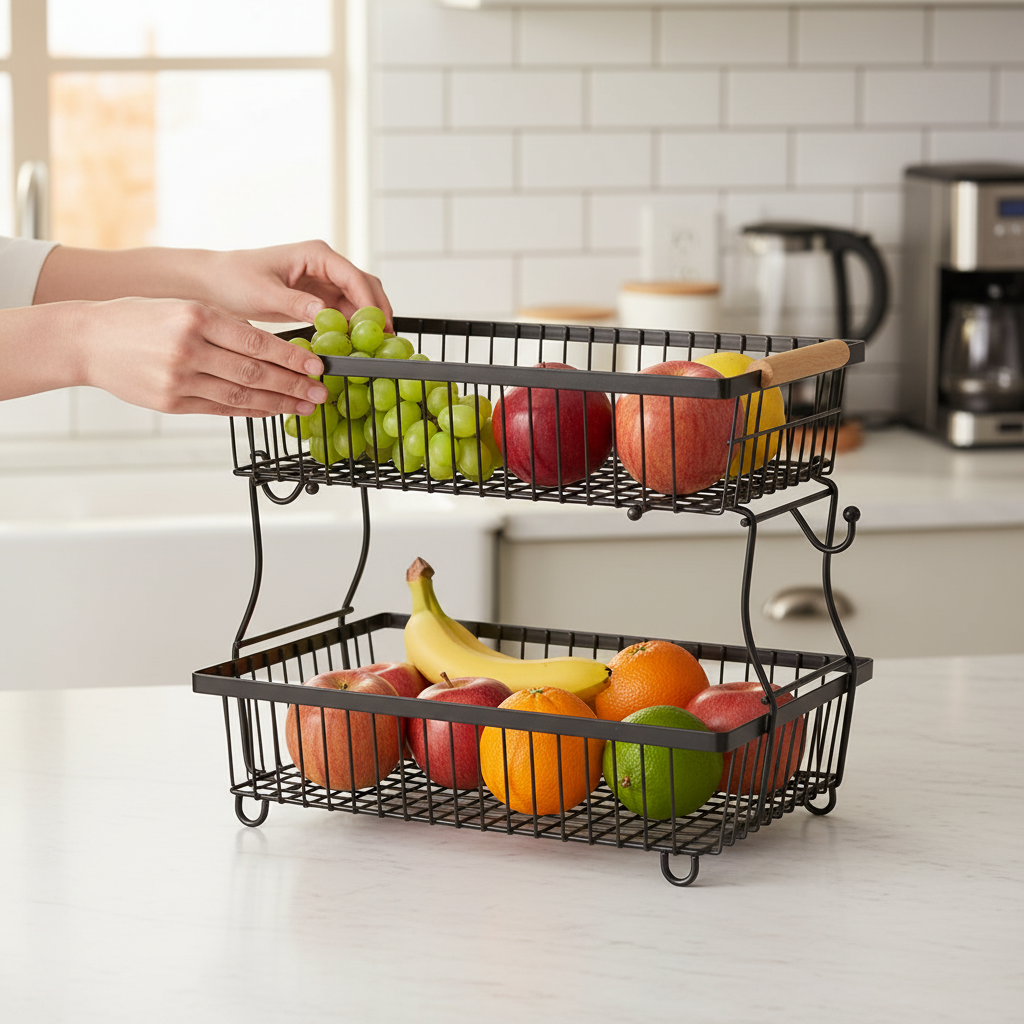 AISOON Fruit Basket with Banana Hangers AISOON STORE