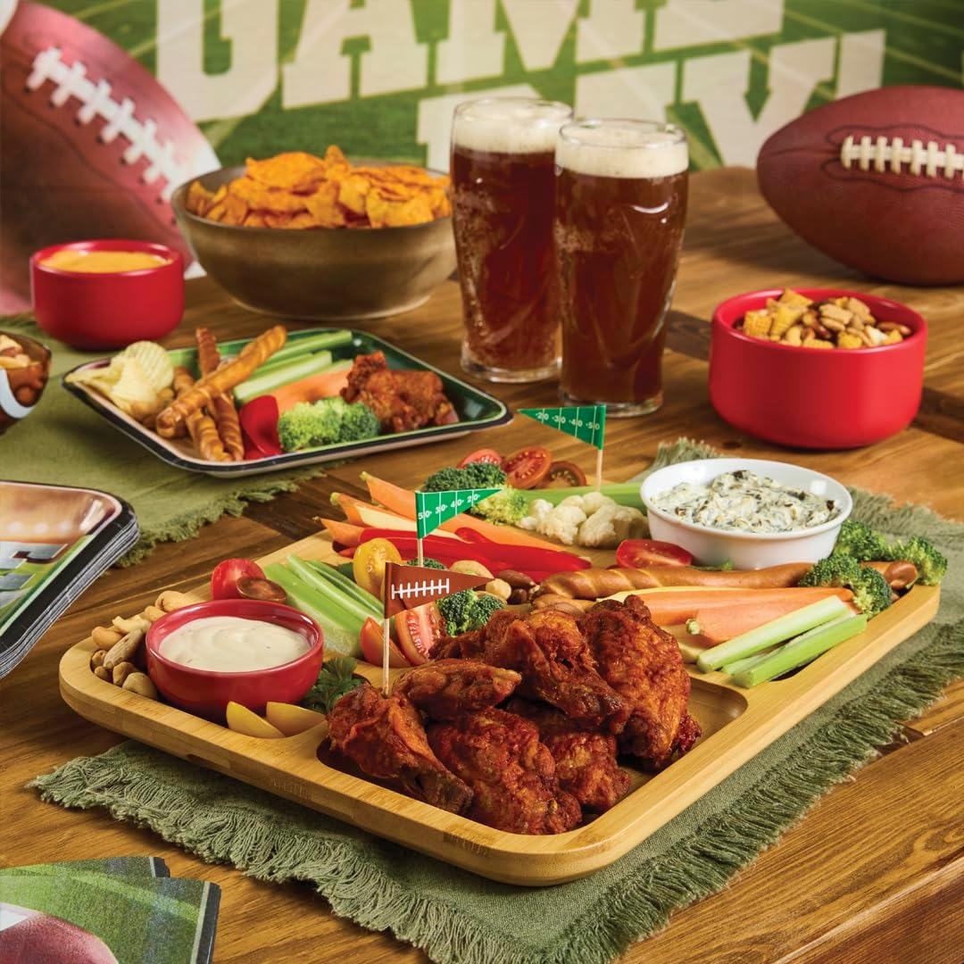 Portable Charcuterie Board with Clear Lid – Bamboo Cheese & Serving Tray, Travel Snack Box with Locking Cover