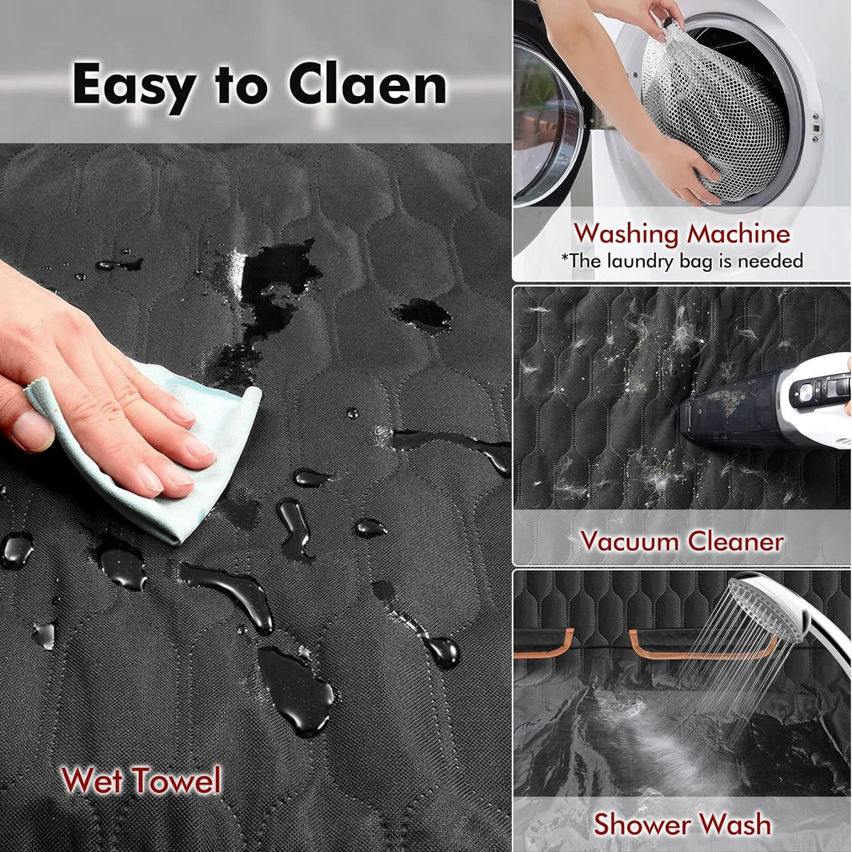 AISOON®️ Dog Car Seat Cover for Back Seat, 100% Waterproof Dog Hammock Scratchproof