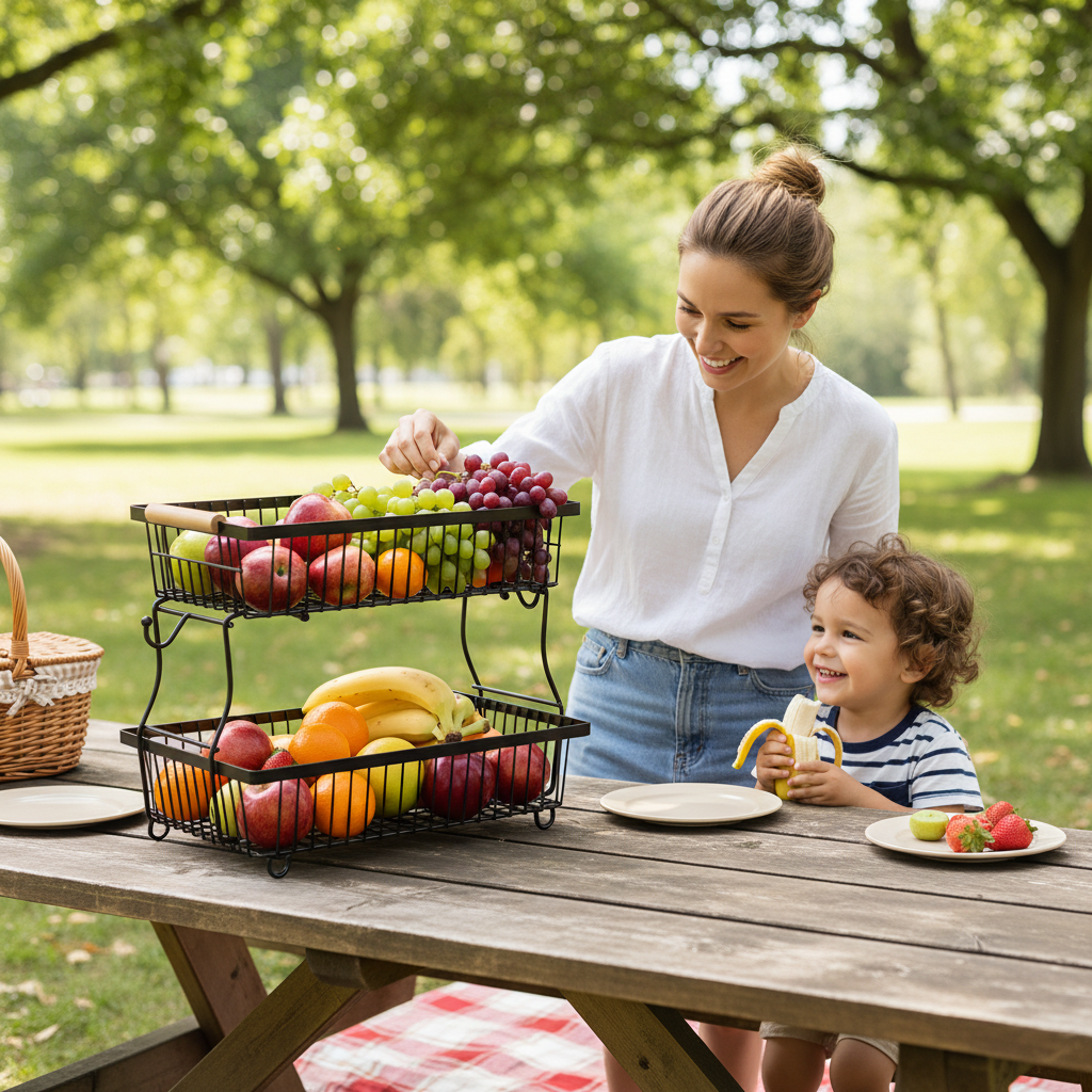 AISOON Fruit Basket with Banana Hangers AISOON STORE