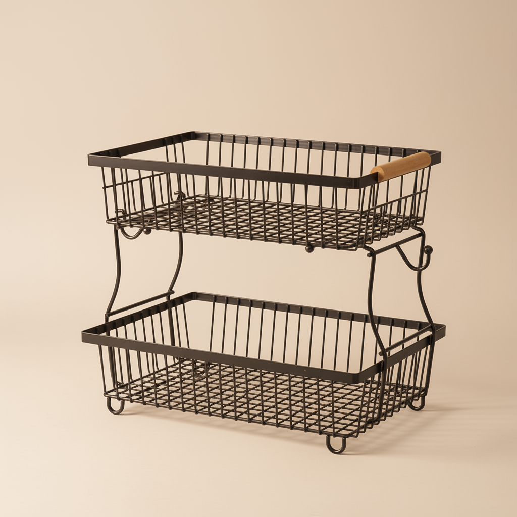 AISOON Fruit Basket with Banana Hangers