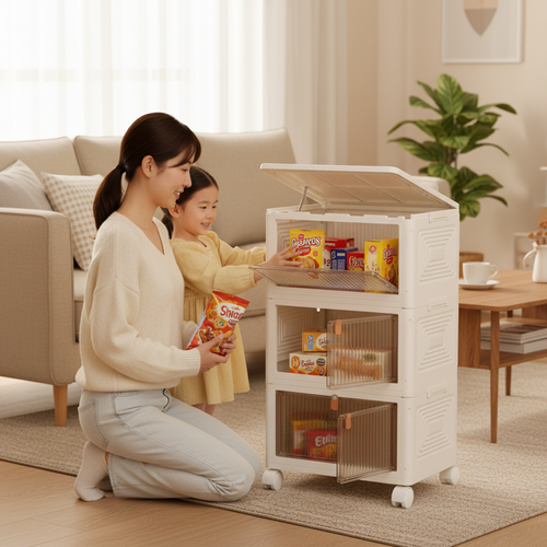 AISOON 3/4 Tier Storage Bins