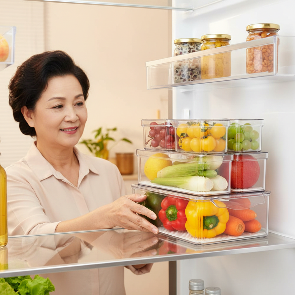 AISOON Fridge Organizer Bins